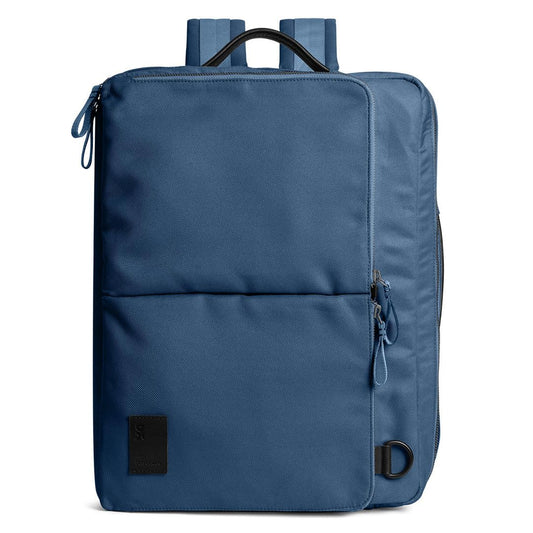 DailyObjects PET Deep Sea Meridian Convertible Briefpack (Backpack + Briefcase) (16L)| 100% Recycled | Fits Laptop Upto 16 Inch | Lightweight Shoulder Backpack | Multiutility Bag with Trolley Sleeve