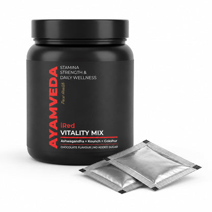 Ayamveda Vitality Mix Gym Edition | Ayurvedic Energy & Recovery Supplement for Men | Ashwagandha, Shilajit, Maca & Safed Musli Blend | Supports Strength, Stamina & Gym Performance