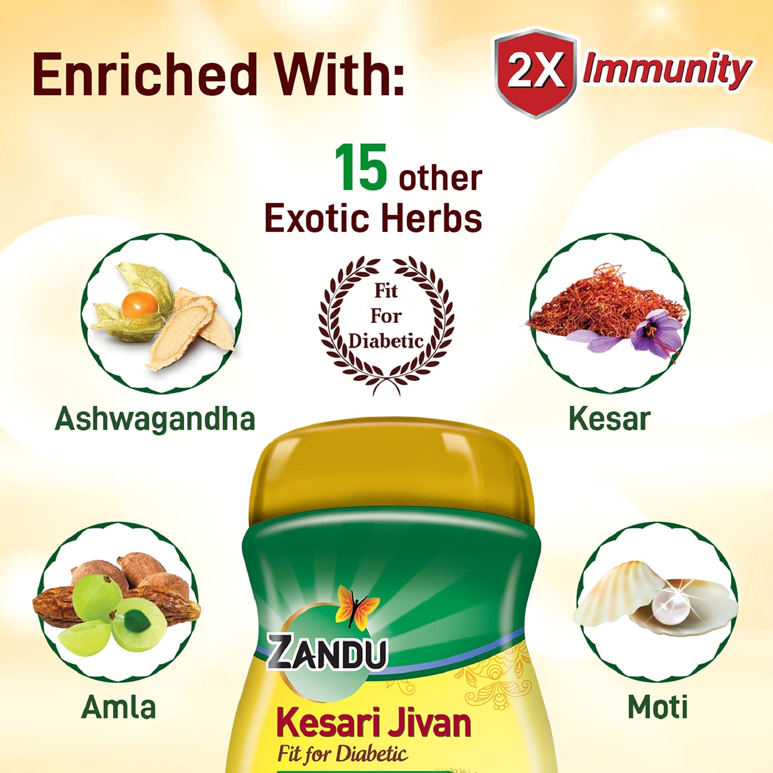 ZANDU KESARI JIVAN Fit for Diabetic, Ayurvedic Immunity Booster for Adu- image 5