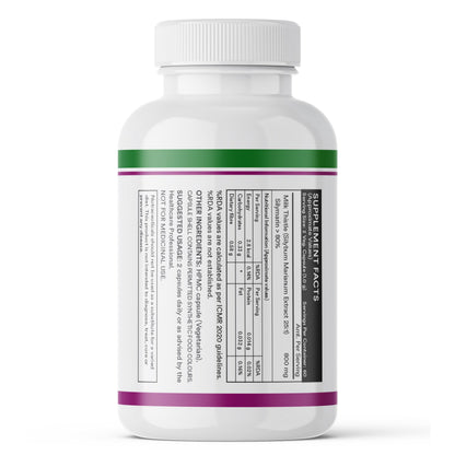 INLIFE Milk Thistle 800mg Silymarin, Silybum Marianum Extract 25:1, Liver Health & Detox Function, Men Women, 120 Veg Capsules (Pack of 2)