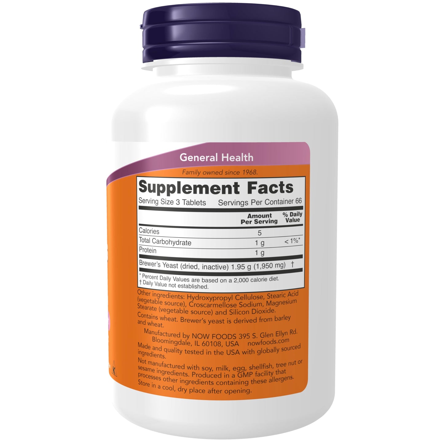 Now Foods, Brewer's Yeast, 650 mg, 200 Tablets- image 7