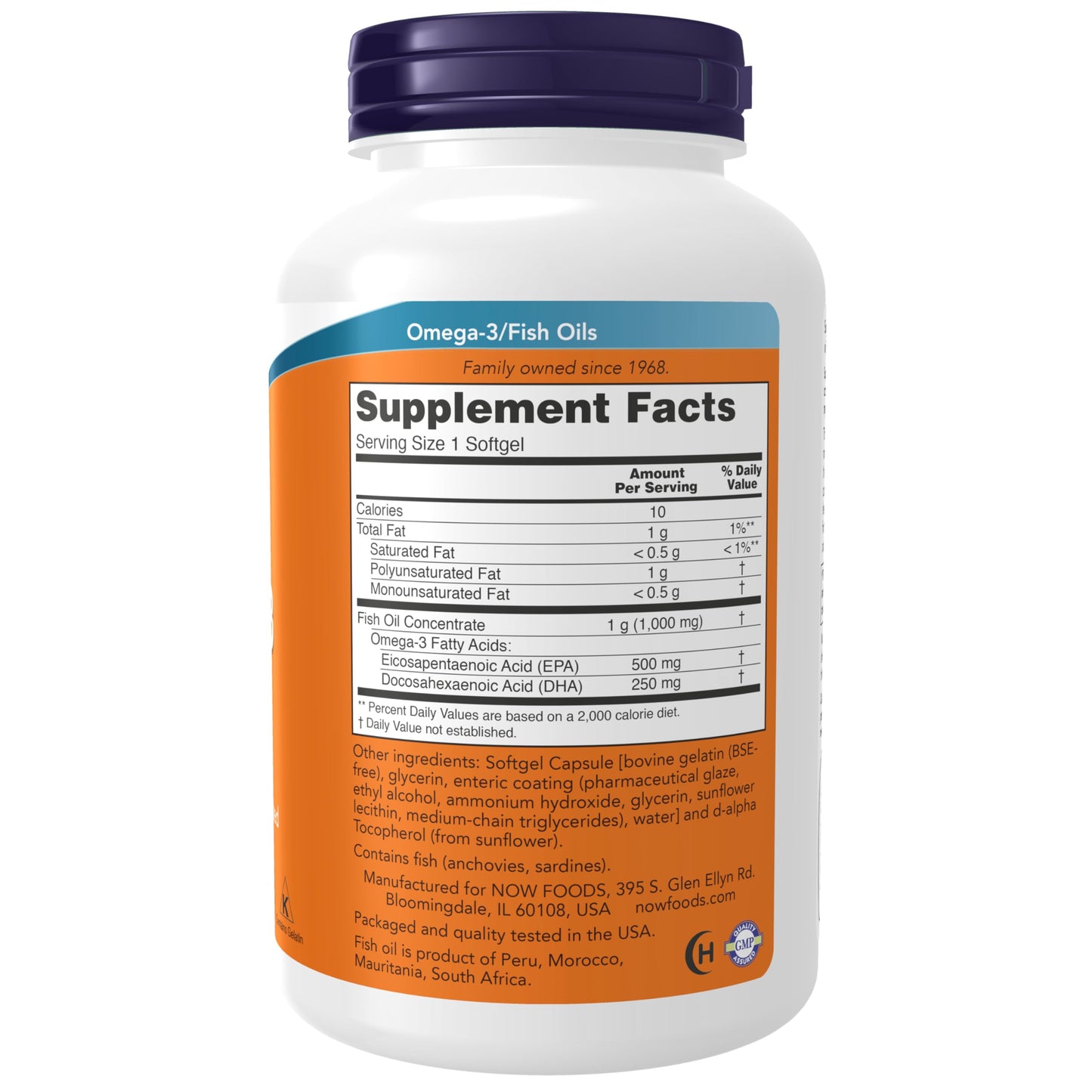 Now Foods, Ultra Omega-3, 500 Epa/250 Dha, 180 Softgels- image 8
