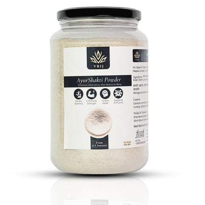 VRIJ Ayurshakti Powder | 500G | Energy | Stamina | Stress Relief | Ashwagandha |