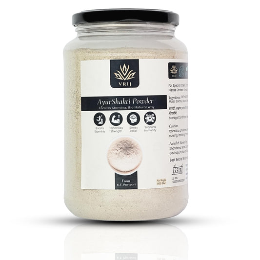 VRIJ Ayurshakti Powder | 500G | Energy | Stamina | Stress Relief | Ashwagandha |