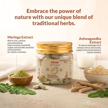 Dr Mix A Complete and Natural Family Nutrition Moringa Tablets | Olifera Leaf Extract | Drumstick Leaf Tablets | Metabolism and Immune Booster | Pack of 1/30 Tablets - 1000 mg each