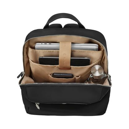 Victorinox Victoria Signature Women Compact Backpack, 14'' Laptop & 10'' Tablet Pocket, Black, Swiss designed (612203)
