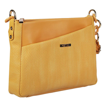 Metro Womens Synthetic Yellow Zip Top Sling (One Size)