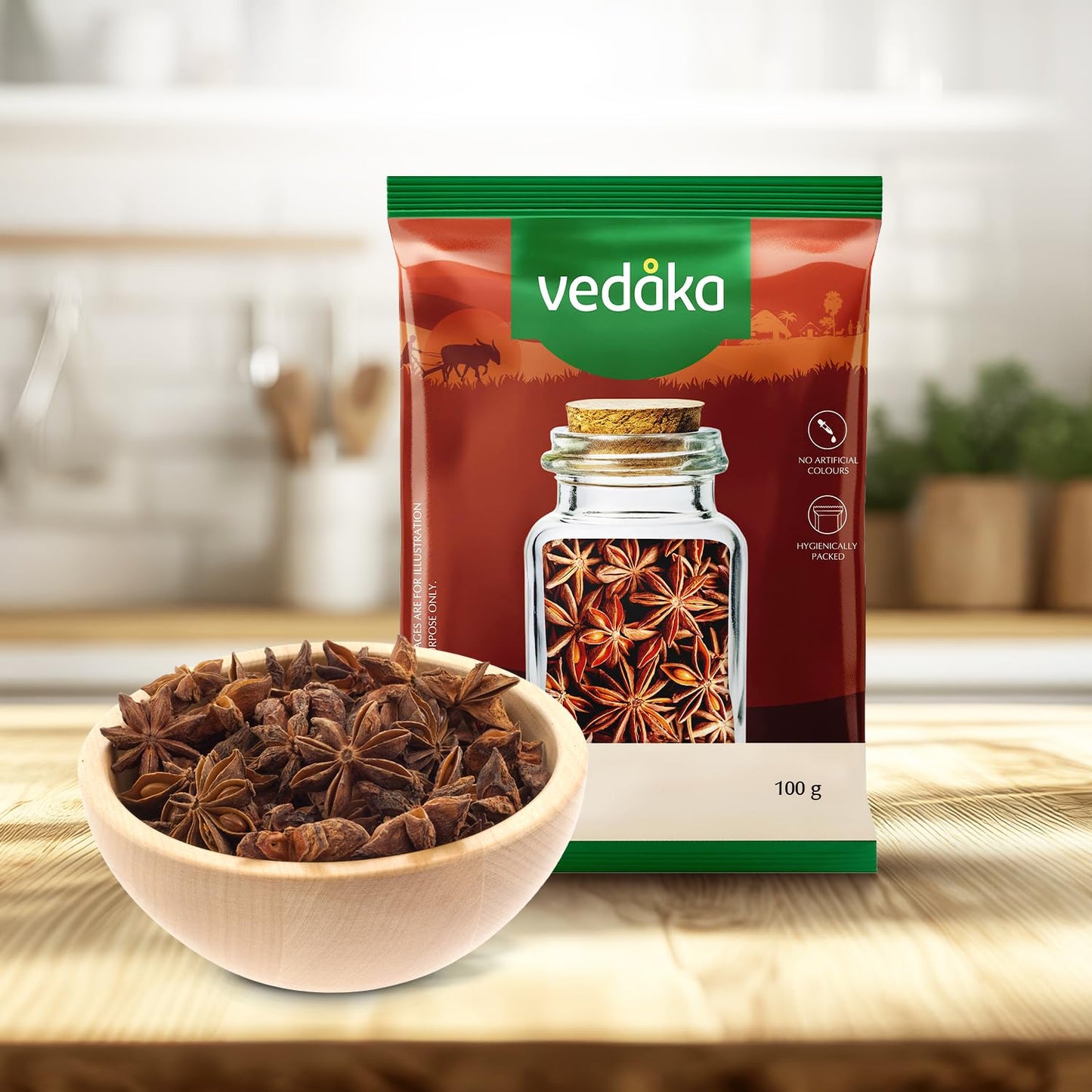 Amazon Brand - Vedaka Star Anise, 100 g