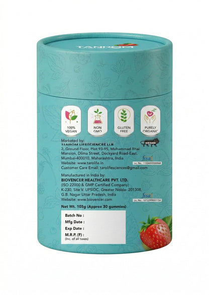 SleepyChews, 30 Gummies, Strawberry Flavor, Natural Sleep and Anxiety Relief Supplements with Ashwagandha, Melatonin, Valerian Root, No Added Sugar, Vegan