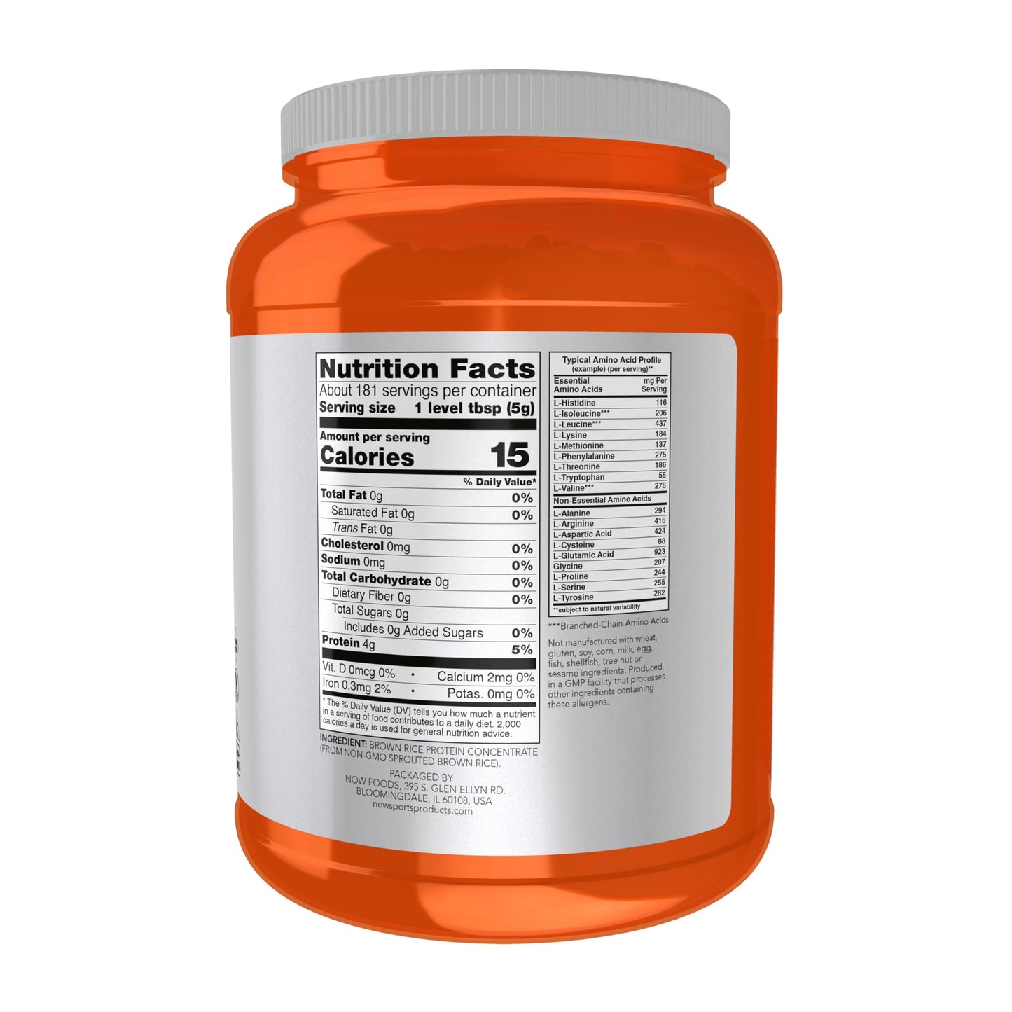 Now Foods Sprouted Brown Rice Protein, 2 Lbs- image 6