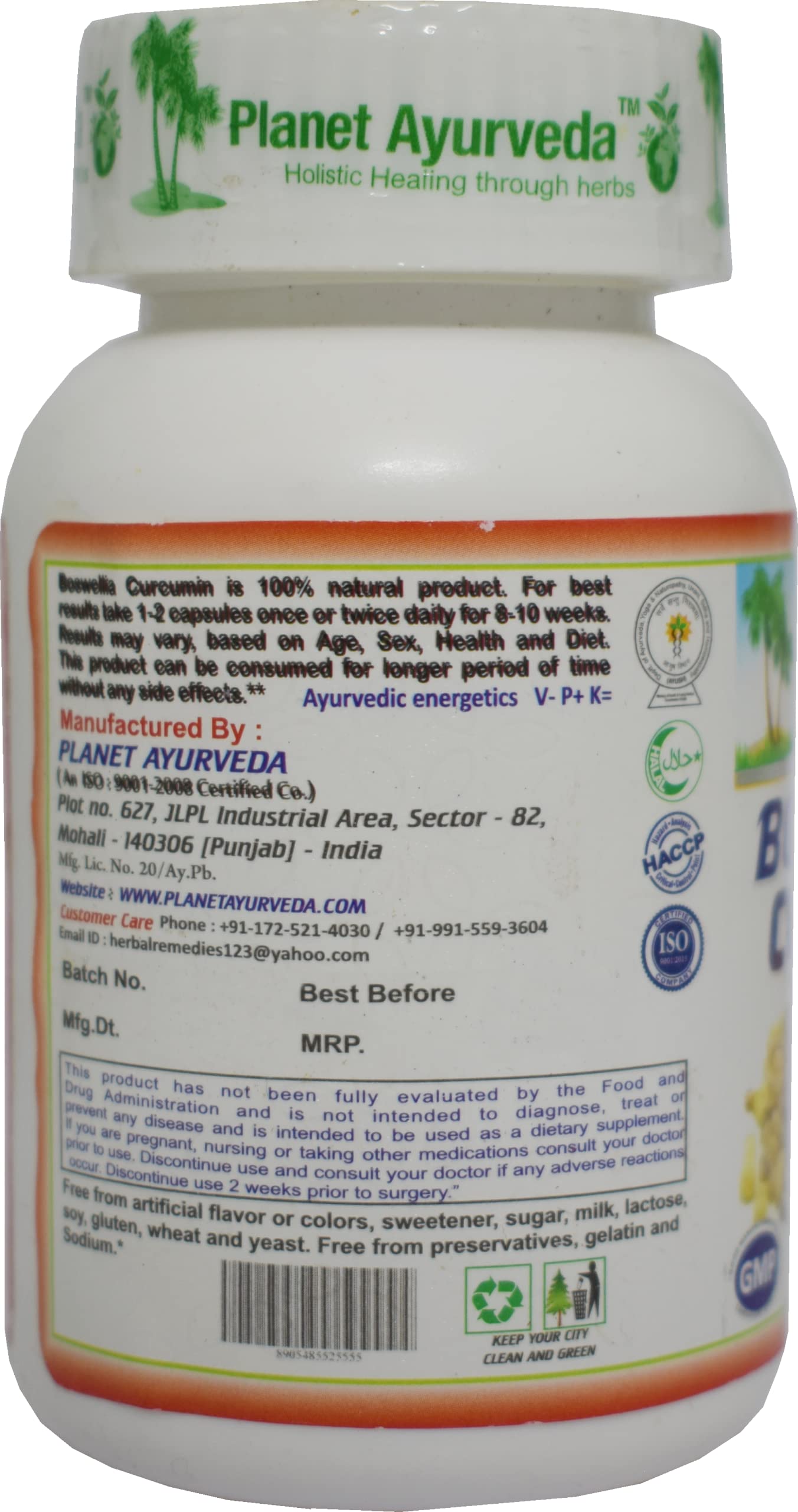 Planet Ayurveda Boswellia Curcumin - 60 Capsules, Pack of 1- image 5