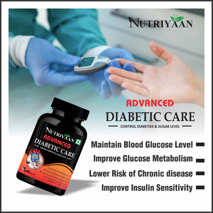 Nutriyaan Diabetic Care for Super Berberine Balanced Blood Sugar Support (60 Capsules)