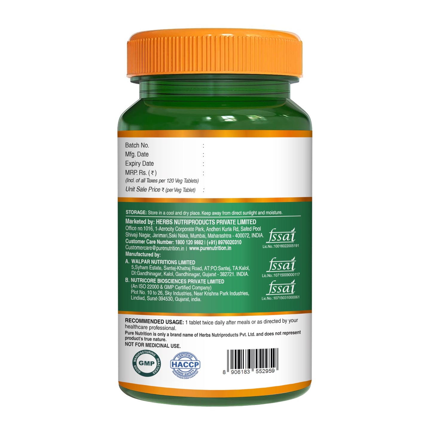 Pure Nutrition Magnesium Glycinate + Zinc - 120 Veg Tablets | Boosts Bone, Muscle & Nerve Health | Enhances Relaxation & Sleep Quality | Relieves Period Cramps| Gentle on Stomach