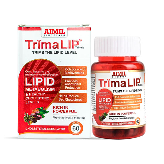 AIMIL TrimaLIP Cholesterol Lowering Tablets, 60 Tablets per Pack, For Healthy Cholesterol Levels