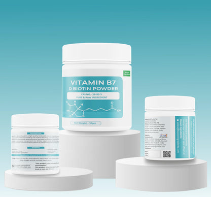 Bioven Ingredients Vitamin B7 (D-Biotin) – 10g