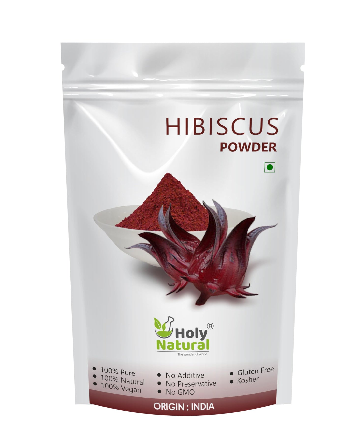 Holy Natural Hibiscus Powder (100gm), Hibiscus Sabdariffa, Rosella flower powder