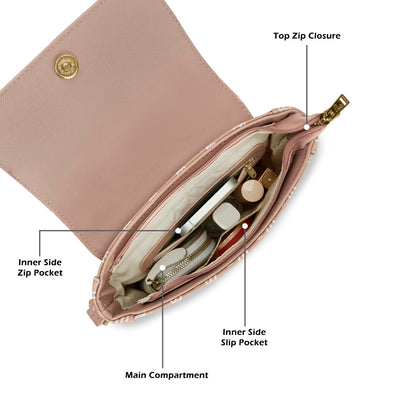 Lavie Woman's Broxa Flap Crossbody Sling Bag | Ladies Purse Handbag | Gift for Women