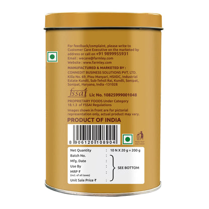 Farmley Date Bites I Dates Barfi Made with Dates, Pista, Cashews, Almonds, Honey and Pure Ghee I Dry Fruits Nuts, Healthy Snacks Sweets,Gluten Free, No Added Sugar (200g, Dates Bites Jar)
