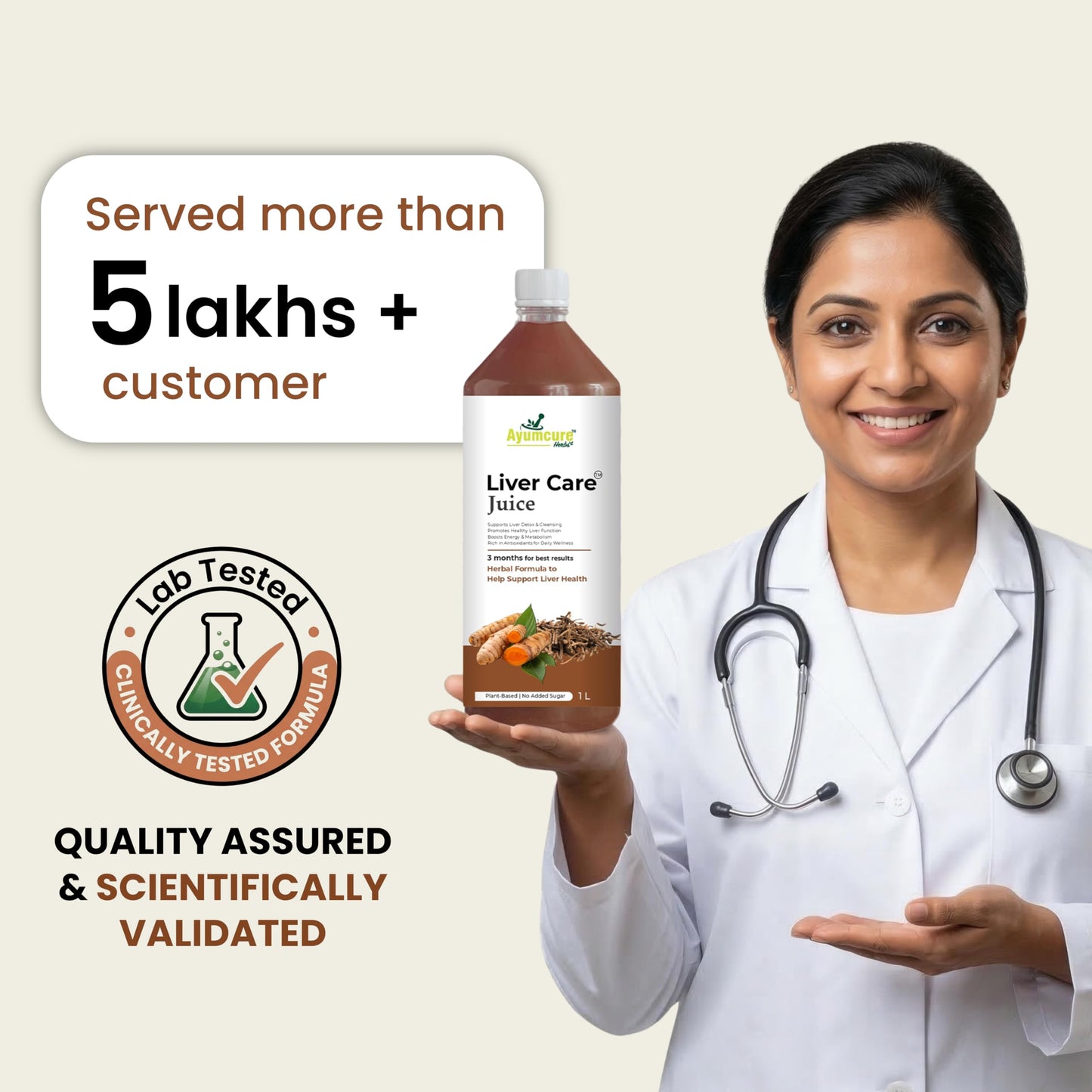 Ayumcure Liver Care Juice | Ayurvedic Herbs Blend for Natural Antioxidant Support, Liver Detox & Cleansing | Aloe Vera, Turmeric, Bhui Amla, Kalmegh & More Powerful Herbs | 1L (Pack of 4)