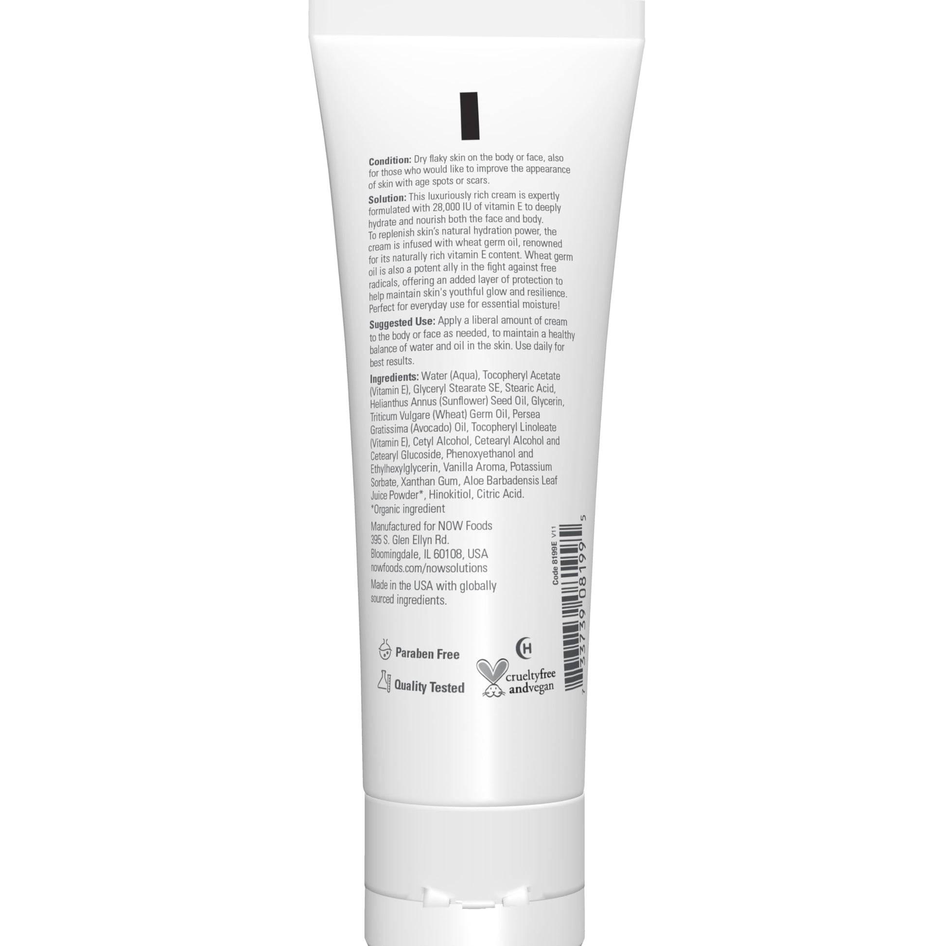 NOW Vitamin E Cream 28,000 IU, 4-Ounce- image 7