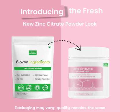 Bioven Ingredients Zinc Citrate Powder- 125gm