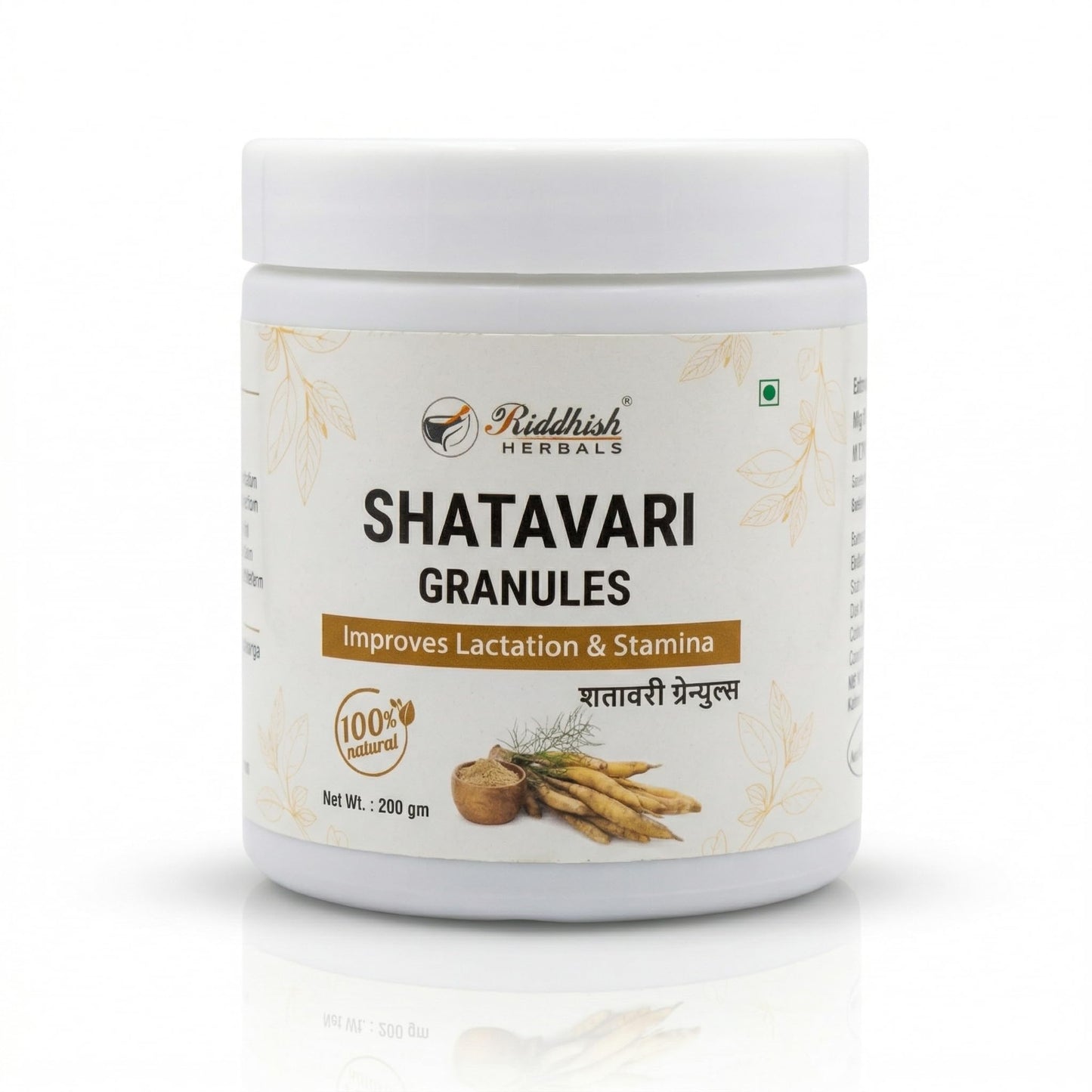 RIDDHISH HERBALS SHATAVARI GRANULES 200GM | Ayurvedic Women Wellness Support | Daily Rasayana Nutrition | Hormonal Balance & Vitality Support | Natural Herbal Supplement