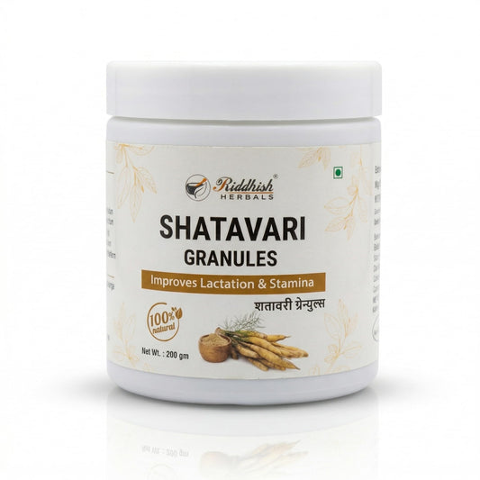 RIDDHISH HERBALS SHATAVARI GRANULES 200GM | Ayurvedic Women Wellness Support | Daily Rasayana Nutrition | Hormonal Balance & Vitality Support | Natural Herbal Supplement
