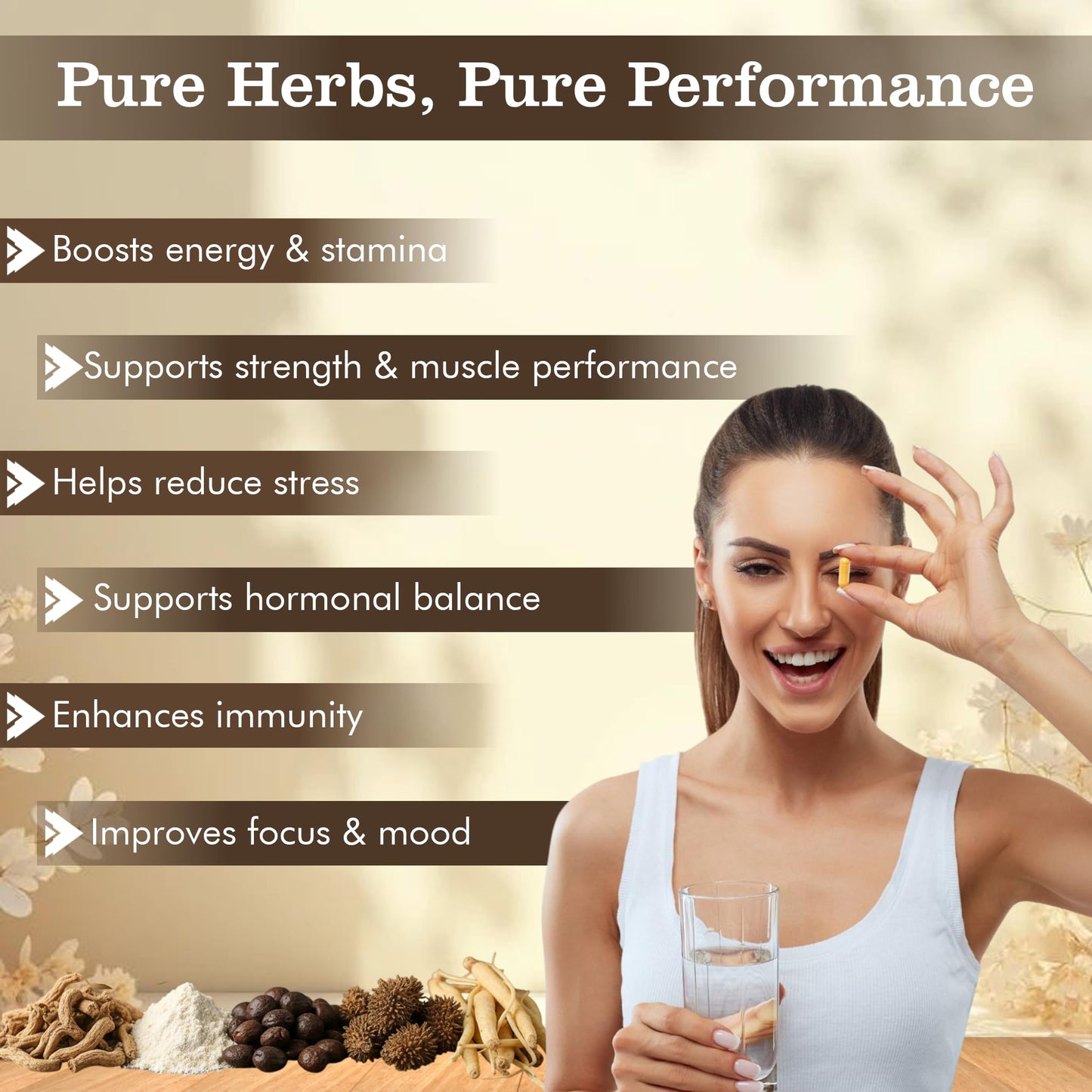 Lebrostone Ayurvedic Capsule | Ashwagandha, Safed Musli, Shatavari, Kauch Beej, Gokshura & Akarkara |Combo Pack of 6