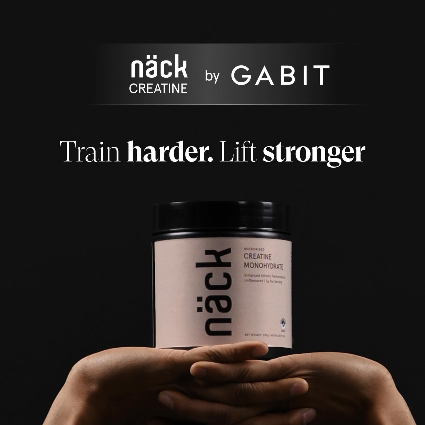 Näck Micronised Creatine Monohydrate 250gm Unflavoured | 100% Pure | Informed Choice Certified | Strength, Energy, Cognitive & Athletic Performance Supplement | Zero Sugar & Calories