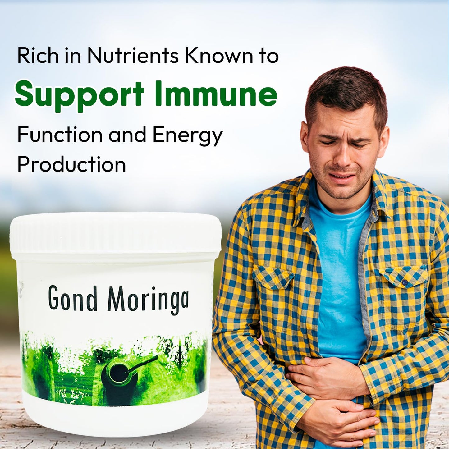 Hakim Suleman's Gond Moringa and Gond Siyah Raw Combo Pack | Herbal Wellness Duo | Daily Use Value Combo