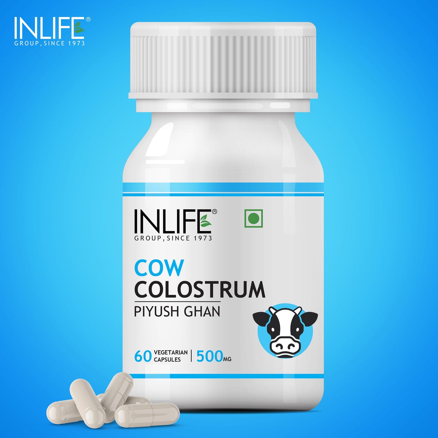 INLIFE Colostrum Capsules 500mg | Ayurvedic Immune & Gut Health Supplem- image 3