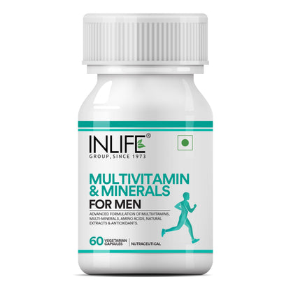 INLIFE Multivitamin for Men Supplement, Vitamins Minerals, 60 Veg Caps