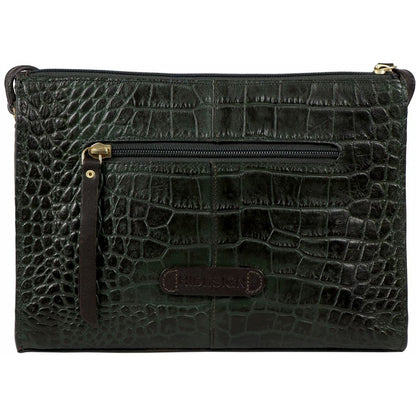 Hidesign Leather Sling Bag- Emerald Brown