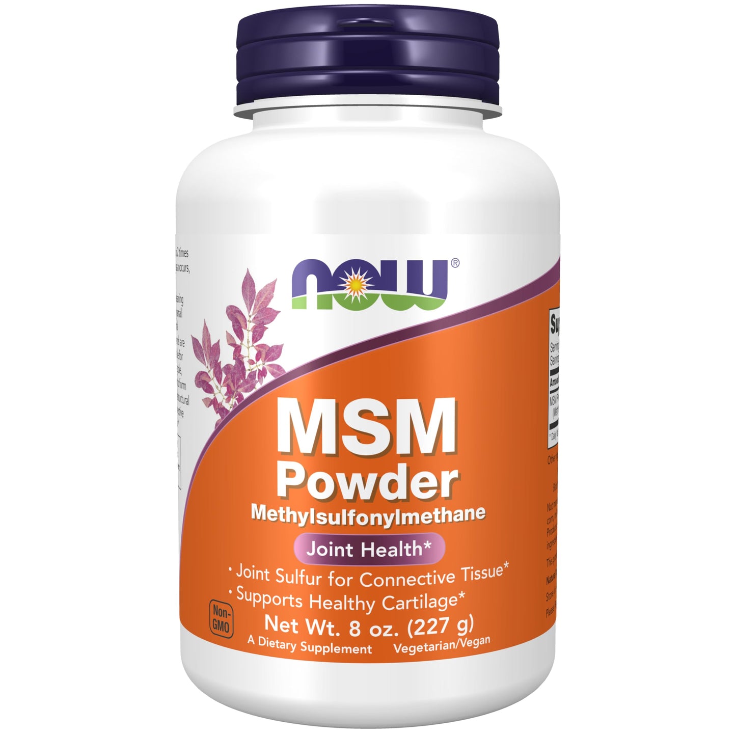 NOW Foods MSM Pure Powder, 8 ounce