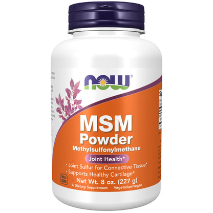 NOW Foods MSM Pure Powder, 8 ounce