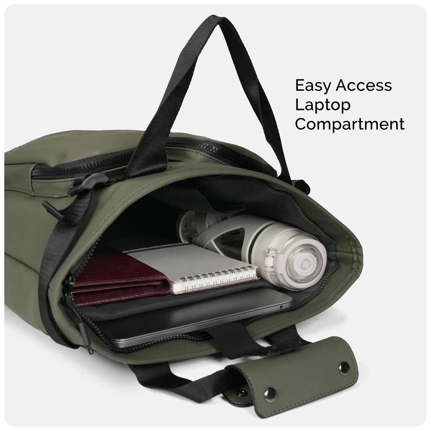 THE CLOWNFISH Loomis Series Waterproof Laptop Bag | PU Shell | Travelli- image 5