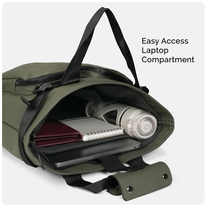 THE CLOWNFISH Loomis Series Waterproof Laptop Bag | PU Shell | Travelli- image 5