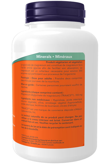 Now Foods Magnesium Bisglycinate 100Mg 180Tab