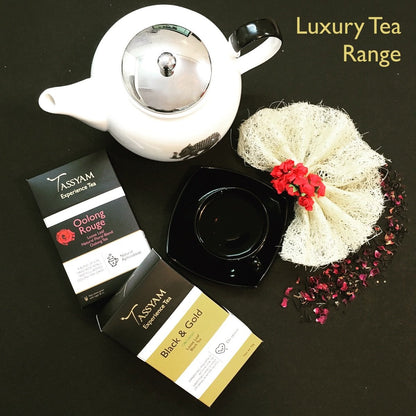Tassyam Black & Gold Tea, 50 Grams - Luxury Box - Golden Tipped Black Tea