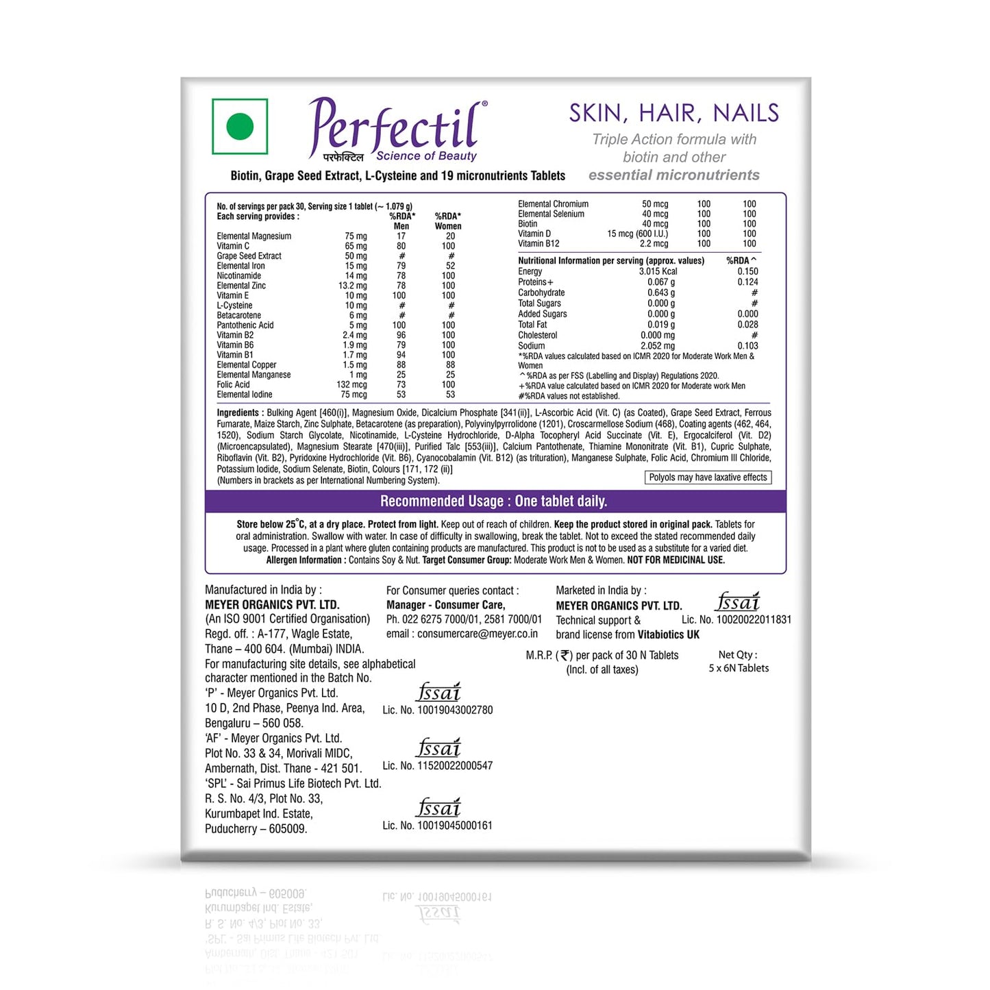 Perfectil Multivitamin Supplements For Men & Women, Packed With Biotin- image 6