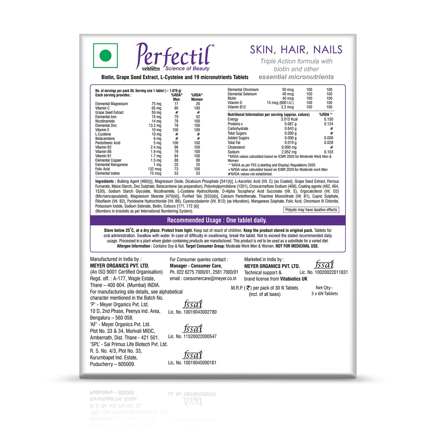 Perfectil Multivitamin Supplements For Men & Women, Packed With Biotin- image 6