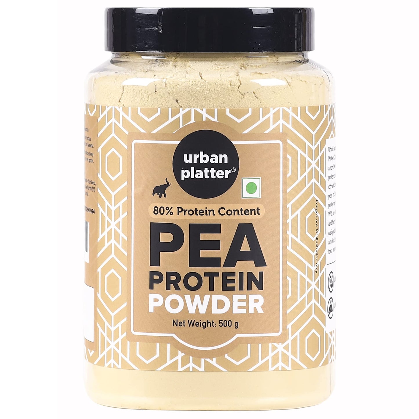 Urban Platter Pure Pea Protein Powder, 500g