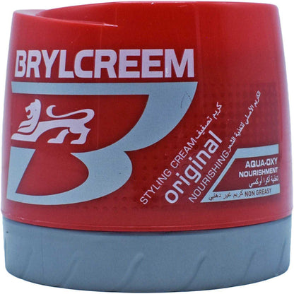 Brylcreem Aqua-Oxy Hair Styling Cream, Original Nourishing, 125 ml