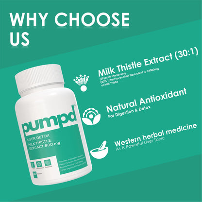 Pumpd Liver Detox Supplement with Milk Thistle Extract 800mg | 80% Flav- image 3
