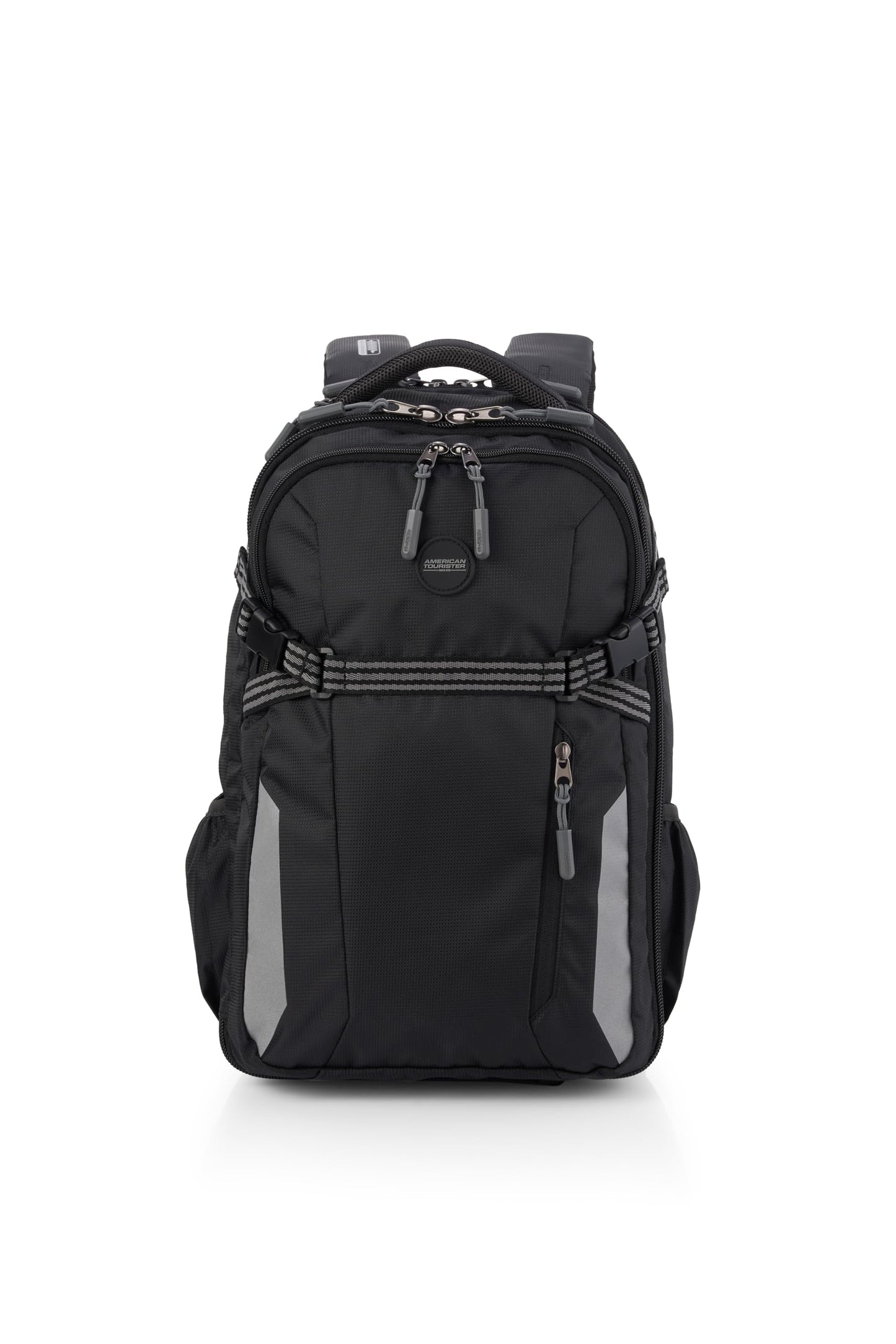 American Tourister Magna Pace | 40 Ltrs | 2 Compartments | Bottle Pocket | Ergonomic Padded Back Panel & Shoulder Straps | Outdoor Laptop Backpack | 1 Year International Warranty | Black