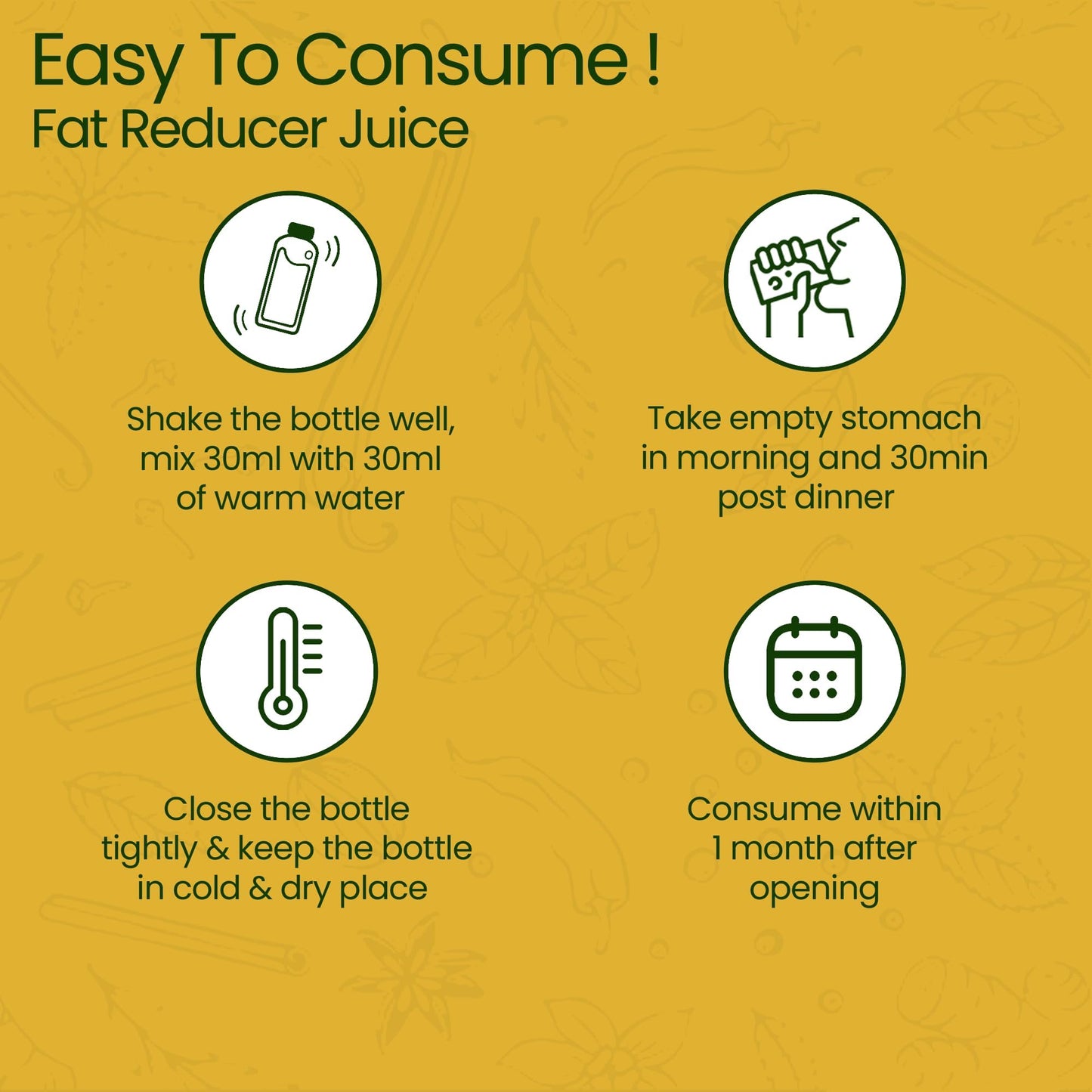 Krishna's Fat Reducer Juice - 500 ml | 12 Powerful herbs for Weight Management | Amla, Harad, Daru Haridra, Sunn Hemp | Aids Metabolism and Digestion