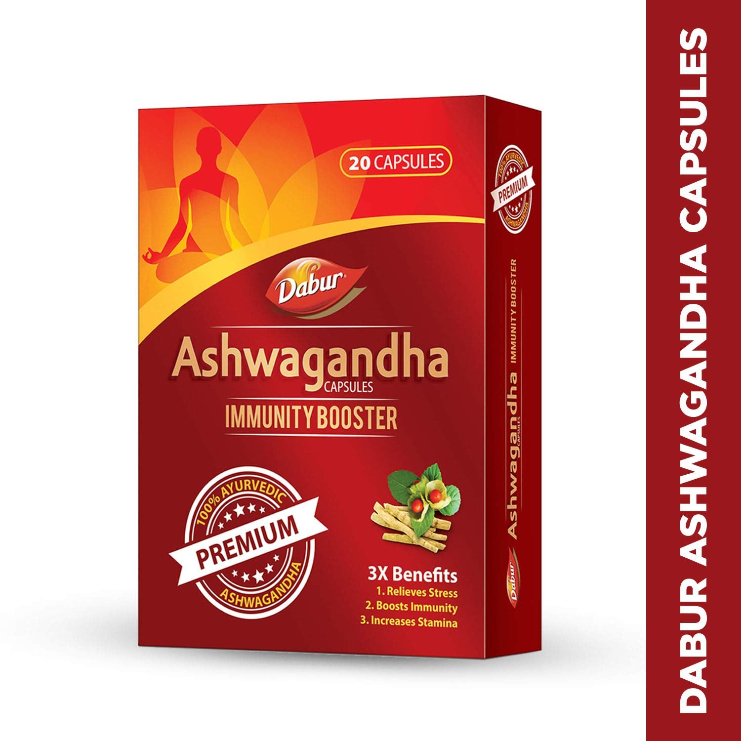 Dabur Ashwagandha Capsules Immunity Booster - 20 Capsules | 100% Ayurve- image 7