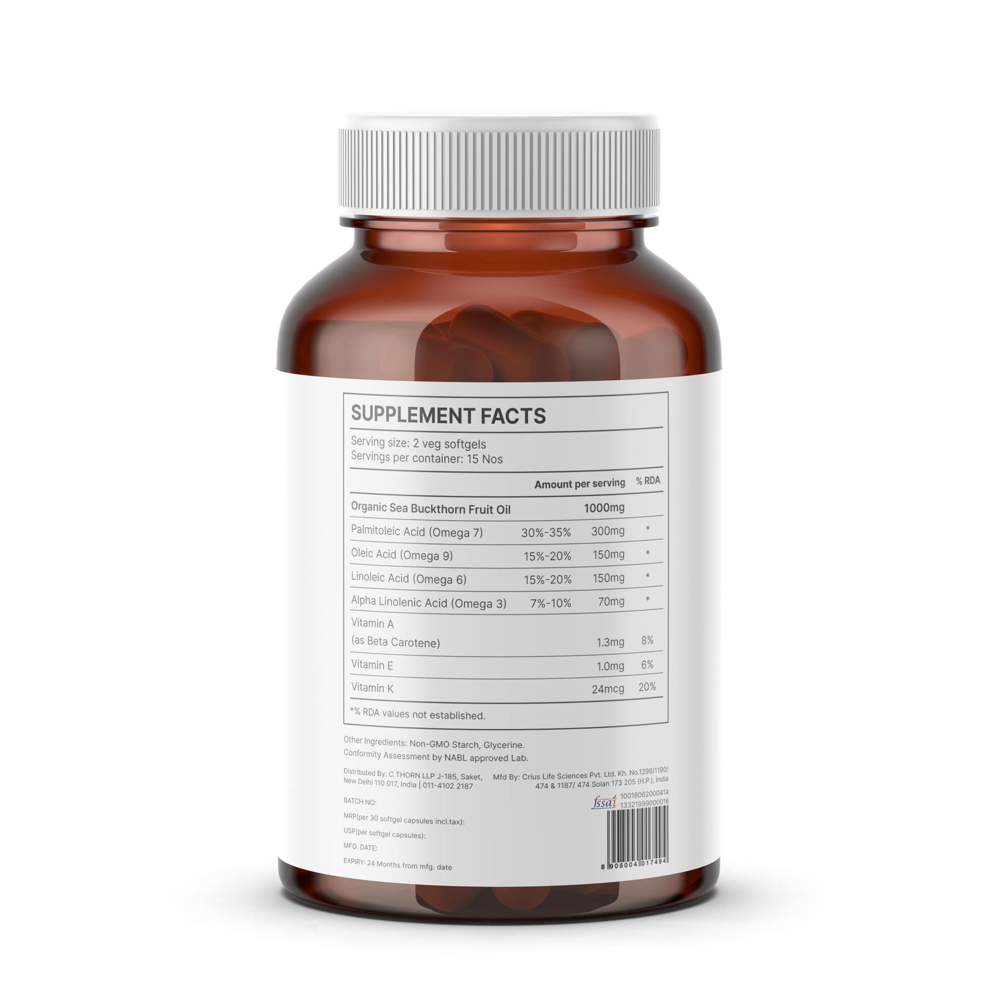 Berryheal Under The Skin | Sea Buckthorn Oil, L-Glutathione, Hyaluronic- image 3