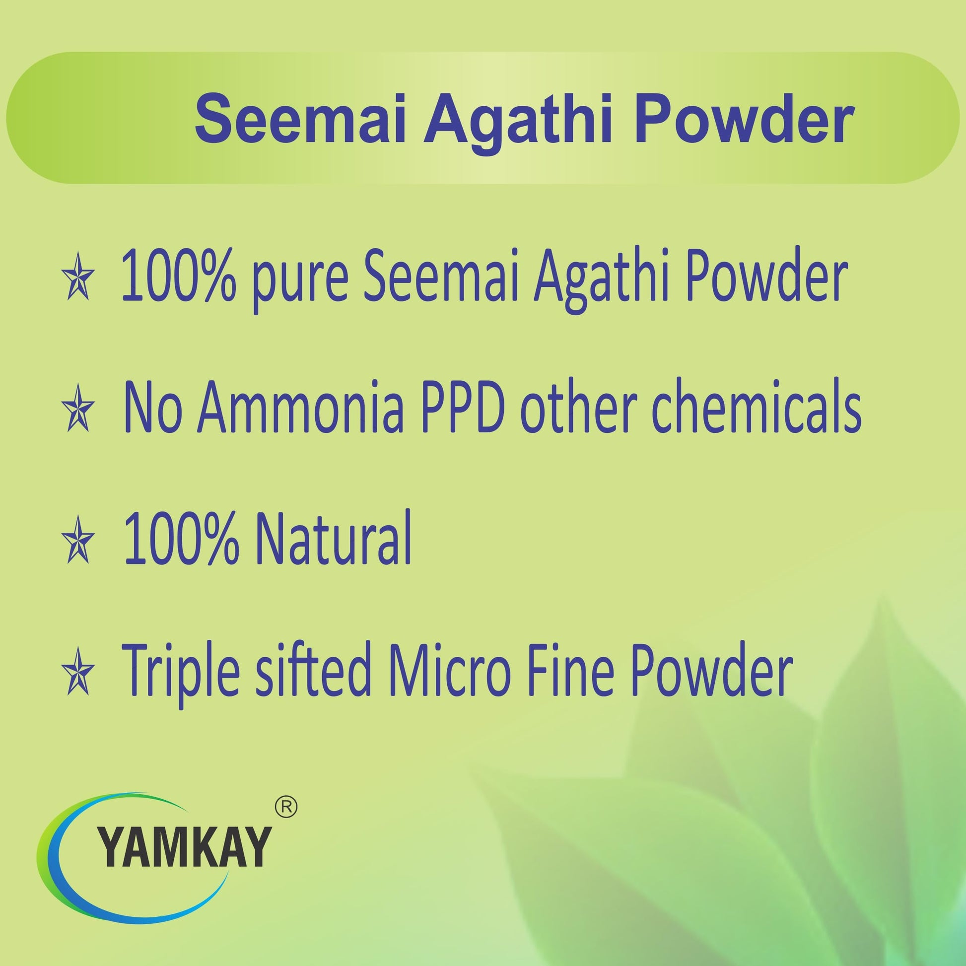 Yamkay Seemai Agathi Keerai Powder (Alata Cassia Leaves) | Agasti Agast- image 5