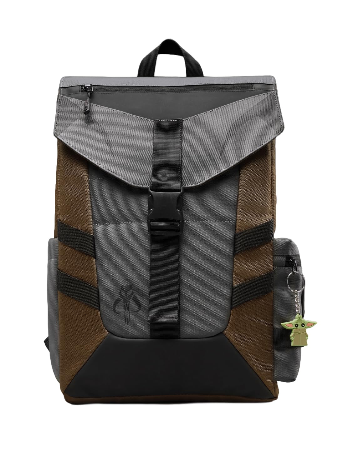 The Souled Store Star Wars: Mandalorian Backpacks | Official Lucasfilm Merchandise | Premium Water-Resistant Laptop Bag with Grogu Graphic | Durable Urban Travel Rucksack for Men & Women